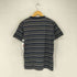 ROCSTAR ロゴ刺繍クルーネックボーダーTシャツ メンズ M