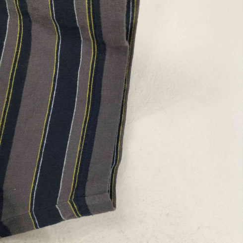 ROCSTAR ロゴ刺繍クルーネックボーダーTシャツ メンズ M