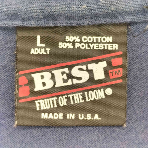 フルーツオブザルーム FRUIT OF THE LOOM USA製 スクリプトデザインTシャツ シングルステッチ メンズ import:L