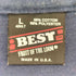 フルーツオブザルーム FRUIT OF THE LOOM USA製 スクリプトデザインTシャツ シングルステッチ メンズ import:L