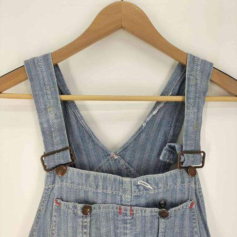 ビッグマックジェイシーペニー BIG MAC JCPenney 70~80S SQUARE BAK ヘリンボーン デニム オーバーオール レディース