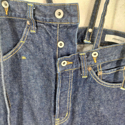 ジョンブル Johnbull ユナイトサスペンダーワイドストレートデニム ジーンズ レディース SS