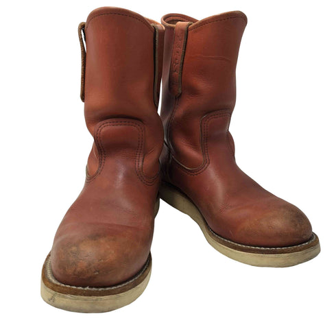 レッドウィング RED WING USA製 Pecos ペコス 羽タグ レザー エンジニアブーツ レディース JPN:23.5 D