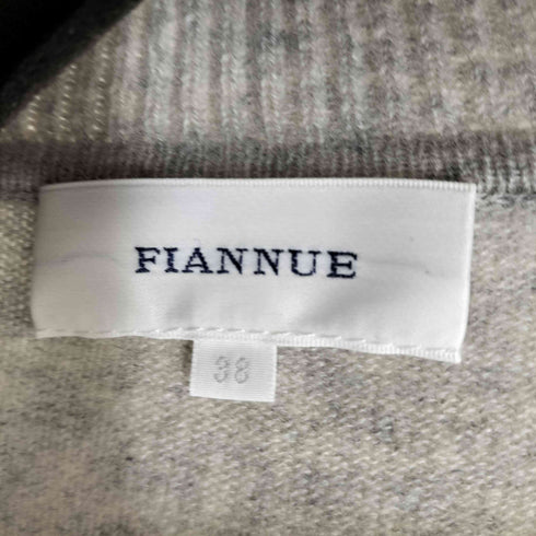 FIANNUE CASHMERE 100% ボタンレス カシミヤ カーディガン レディース JPN:38