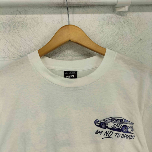 フルーツオブザルーム FRUIT OF THE LOOM USA製 レーシングプリントTEE シングルステッチ メンズ JPN:L