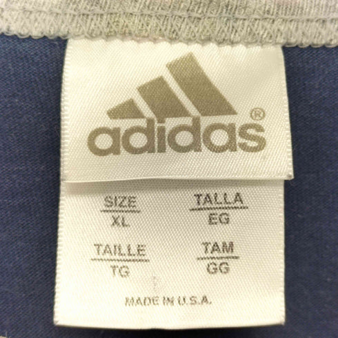 アディダス adidas 90-00S USA製 ロゴ リンガーTシャツ メンズ JPN:XL