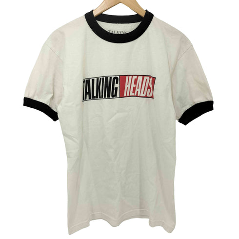 TRUE STORIES フロントプリント S/S リンガーバンドTシャツ メンズ import:M