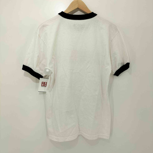 TRUE STORIES フロントプリント S/S リンガーバンドTシャツ メンズ import:M