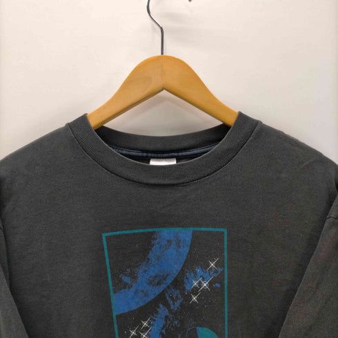 アンビル Anvil 90S USA製 ボディ OXYGEN コズミック グラフィック プリント S/S Tシャツ シングル ステッチ メンズ import:XL