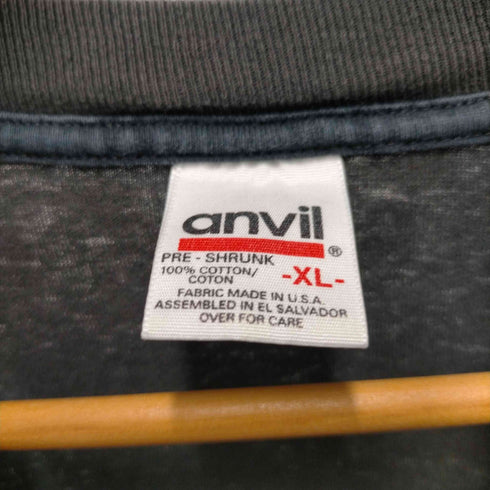 アンビル Anvil 90S USA製 ボディ OXYGEN コズミック グラフィック プリント S/S Tシャツ シングル ステッチ メンズ import:XL