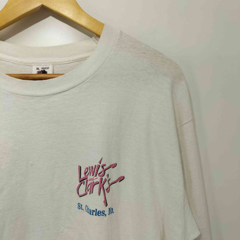 フルーツオブザルーム FRUIT OF THE LOOM 90s USA製 レストランロゴ 両面プリント L/Sシャツ メンズ import:XL