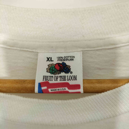 フルーツオブザルーム FRUIT OF THE LOOM 90s USA製 レストランロゴ 両面プリント L/Sシャツ メンズ import:XL