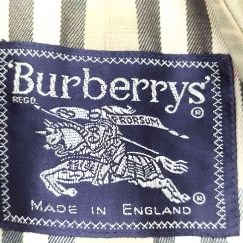 バーバリーズ BURBERRYS イングランド製 トレンチコート 玉虫 裏地ノバチェック メンズ 42S
