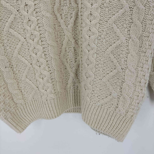 aran WOOLLEN MILLS メリノウール ケーブルニット レディース S