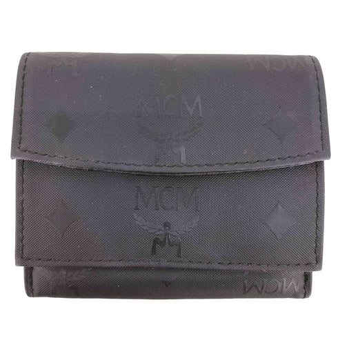 エムシーエム MCM ヴィセトス柄 ナイロン 3つ折り財布 レディース