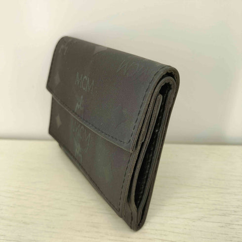 エムシーエム MCM ヴィセトス柄 ナイロン 3つ折り財布 レディース