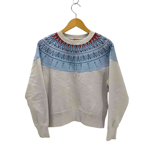 ビームスボーイ BEAMS BOY 22AW 別注 コラボ 雪柄 スウェット トレーナー 東洋 レディース FREE