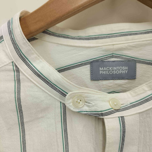 マッキントッシュフィロソフィー MACKINTOSH PHILOSOPHY GREY LABEL バンドカラーパターンドシャツ レディース 6