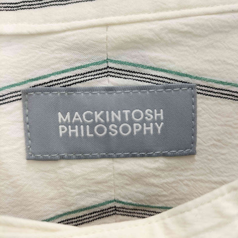 マッキントッシュフィロソフィー MACKINTOSH PHILOSOPHY GREY LABEL バンドカラーパターンドシャツ レディース 6