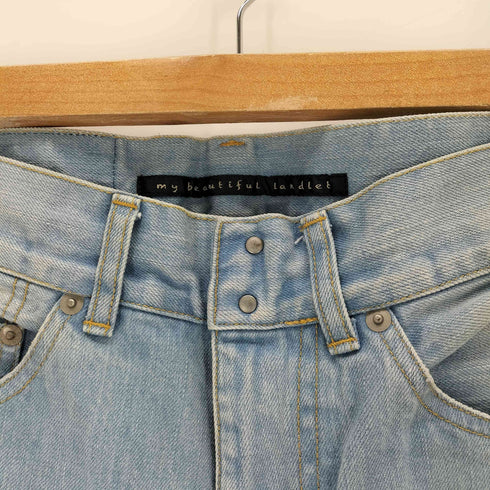 マイビューティフルランドレット my beautiful landlet ウォッシュドデニムパンツ レディース 0