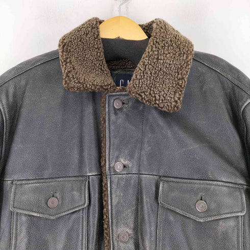 ギャップ Gap 00S OLD 裏ボア レザージャケット メンズ import:L