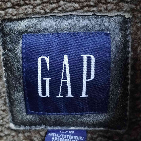 ギャップ Gap 00S OLD 裏ボア レザージャケット メンズ import:L