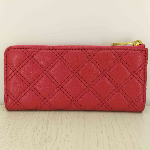 マークジェイコブス MARC JACOBS レザー キルティング ラウンドファスナー 南京錠 長財布 レディース