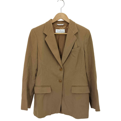 マックスマーラ MAX MARA 白タグ イタリア製 100%ヴァージンウール テーラードジャケット レディース 40