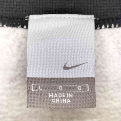 ナイキ NIKE 00S ゴツナイキ フロントプリント クルーネックラグランスウェット メンズ import:L