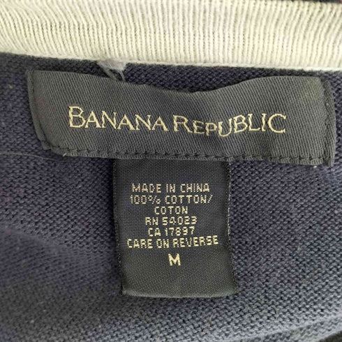 バナナリパブリック BANANA REPUBLIC Vネック S/S コットンニット メンズ import:M