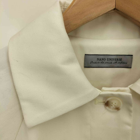 ナノユニバース NANO universe 撥水&花粉ガード加工2way衿ステンカラーコート レディース FREE