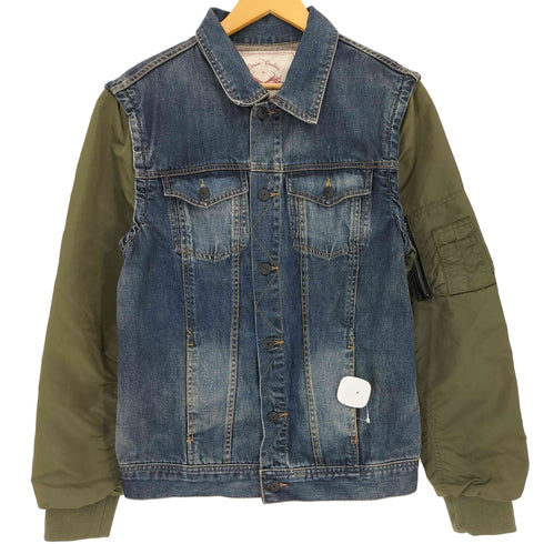 ザラマン ZARA MAN デニム スリーブ ブルゾン デタッチャブルスリーブジャケット メンズ