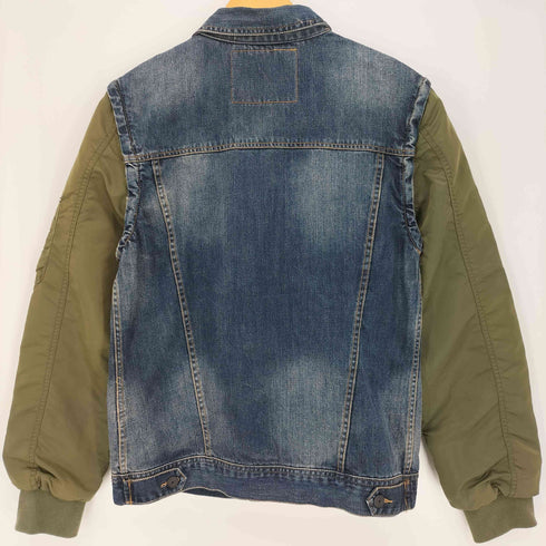 ザラマン ZARA MAN デニム スリーブ ブルゾン デタッチャブルスリーブジャケット メンズ