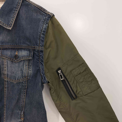 ザラマン ZARA MAN デニム スリーブ ブルゾン デタッチャブルスリーブジャケット メンズ