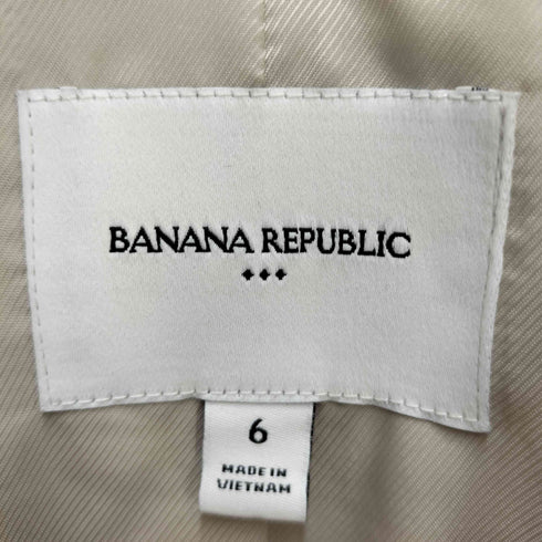 バナナリパブリック BANANA REPUBLIC ストライプ リネン混 テーラードジャケット レディース 6