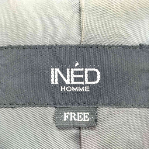 イネドオム INED HOMME カシミヤ100 比翼 コート メンズ FREE