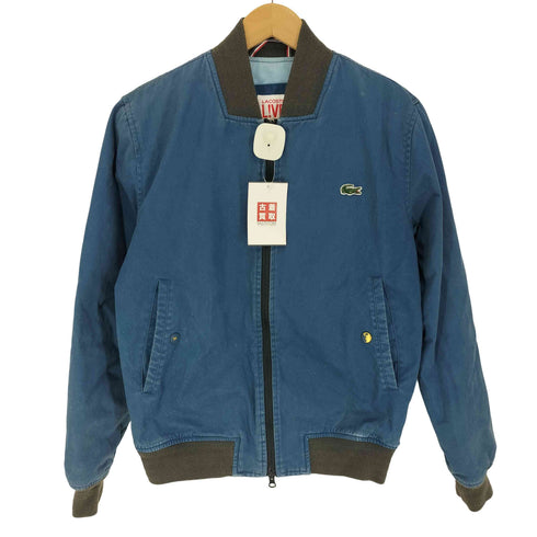 ラコステライブ Lacoste Live ロゴワッペン ダブルジップ 中綿 パフジャケット メンズ EUR:46