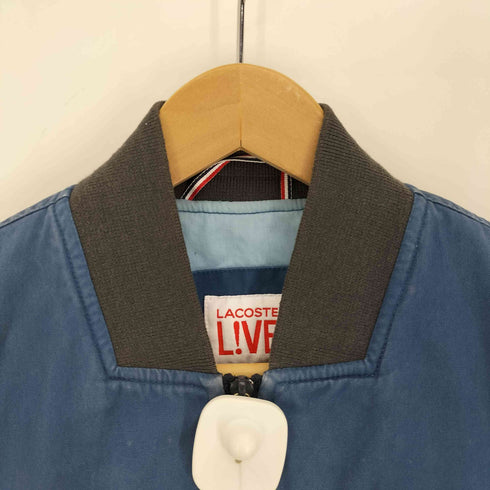 ラコステライブ Lacoste Live ロゴワッペン ダブルジップ 中綿 パフジャケット メンズ EUR:46