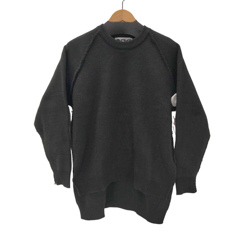 シーディージーコムデギャルソン CDG COMME des GARCONS 23AW AD2024 サイド スリット ショルダー フリンジ ニット セーター メンズ import:M