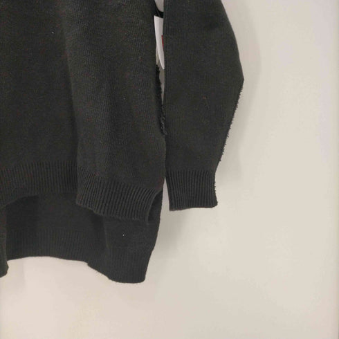 シーディージーコムデギャルソン CDG COMME des GARCONS 23AW AD2024 サイド スリット ショルダー フリンジ ニット セーター メンズ import:M