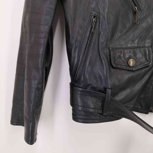 メゾンドリーファー Maison de Reefur ラムレザー ダブルライダース ジャケット レディース