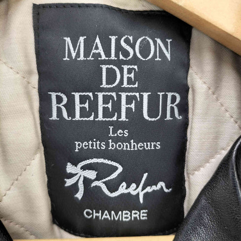 メゾンドリーファー Maison de Reefur ラムレザー ダブルライダース ジャケット レディース