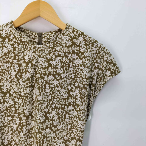 ミラオーウェン Mila Owen 花柄フレンチスリーブ ナローシルエットワンピース レディース JPN:1