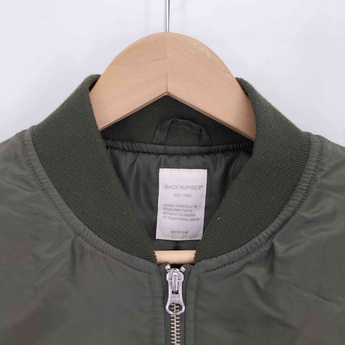 バックナンバー BACK NUMBER MA-1 ナイロン アウター ジャケット メンズ JPN:M