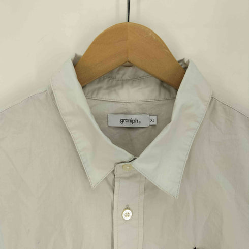 グラニフ graniph バックプリント 特殊ポケット L/S シャツ メンズ JPN:XL