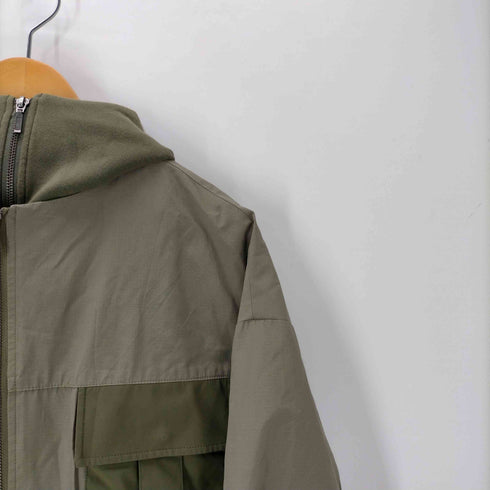 マウジー moussy ドロスト ミリタリー ベスト フーディー ドッキング コンビ ジャケット レディース FREE