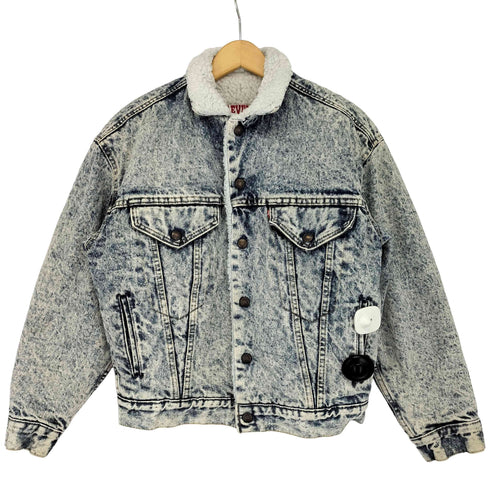 リーバイス Levis 57528 USA製 ケミカルウオッシュデニムボアジャケット メンズ import:L