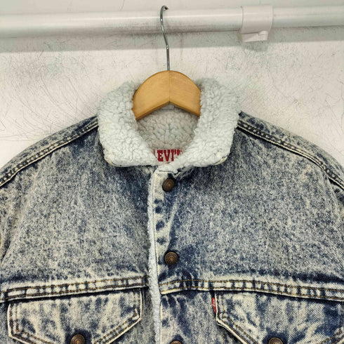リーバイス Levis 57528 USA製 ケミカルウオッシュデニムボアジャケット メンズ import:L