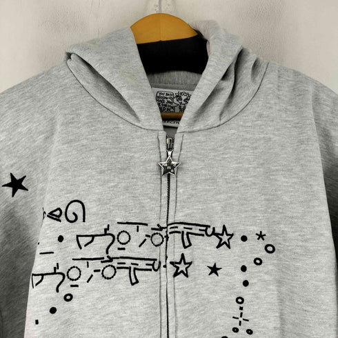 NAMED COLLECTIVE MALFUNCTION BUNNY ZIP HOODIE GREY MARL レディース import:M