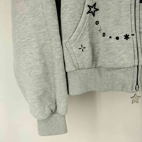 NAMED COLLECTIVE MALFUNCTION BUNNY ZIP HOODIE GREY MARL レディース import:M